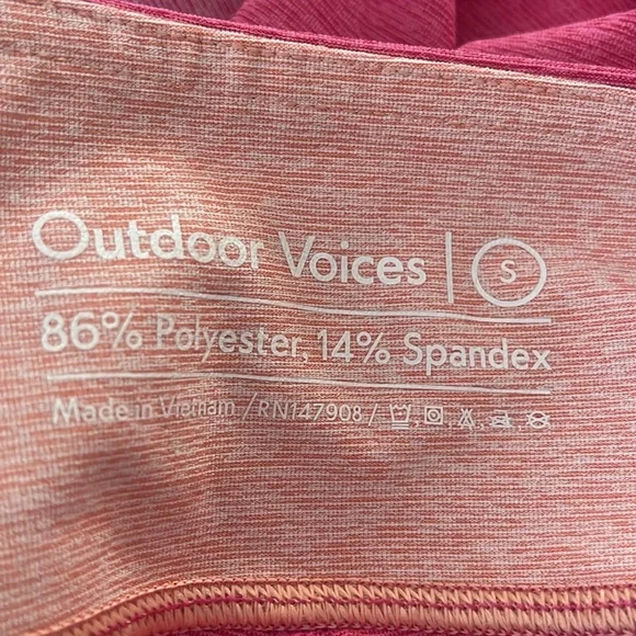 Outdoor Voices Paneled Colorblock Leggings Small Ankle length - Picture 8 of 8